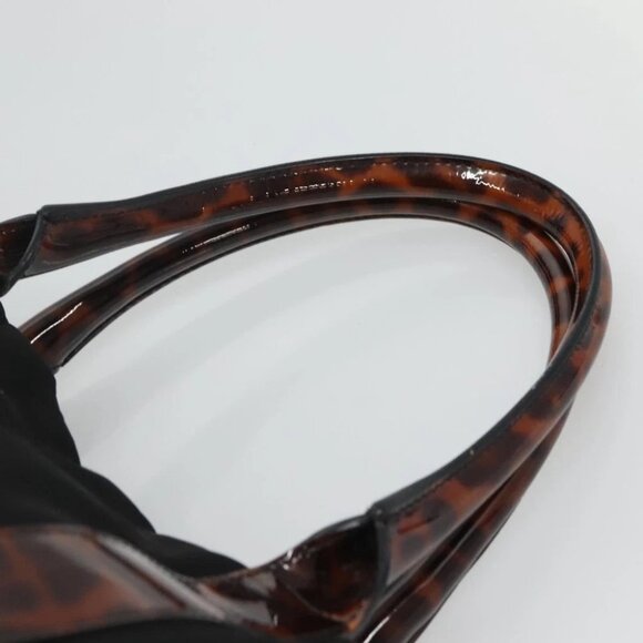 Salvatore Ferragamo Shoulder Bag Nylon Black Gold Auth 118189 - Picture 9 of 14